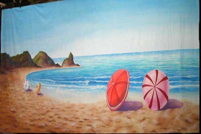 Beach Scene Backdrop